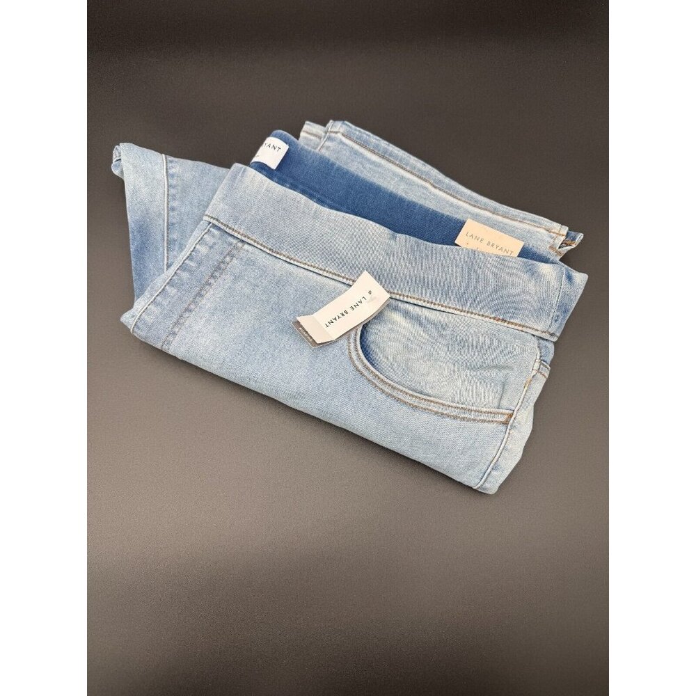 Lane Bryant High Rise Pull-On Jegging Pedal Women's Plus Size 26 Stretch Denim
